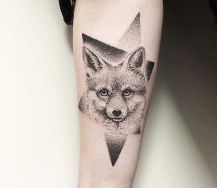 Fox Face Tattoo  Realistic Temporary Tattoos  TattooIcon