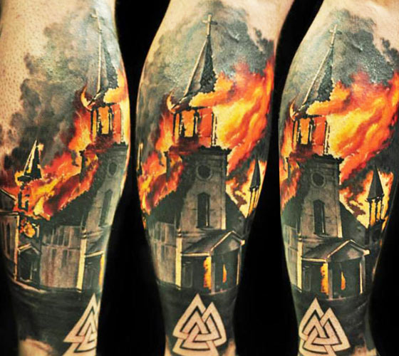 Church Tattoo by Gary Dunn TattooNOW